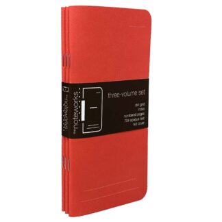 The Noteworks notebook 3-pack, red